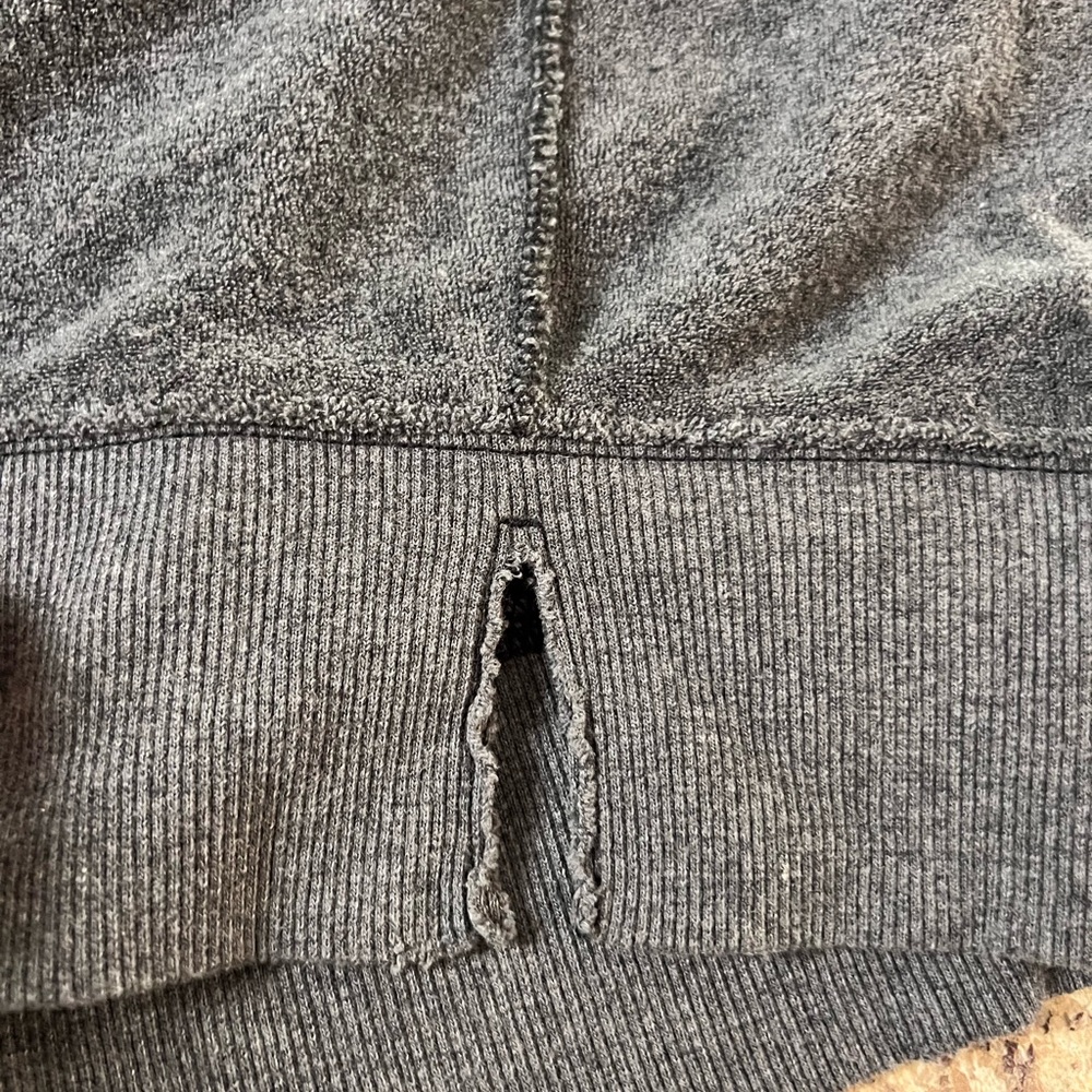 American Eagles Aerie Charcoal Crewneck terry sweatshirt Sweater - Picture 4 of 12
